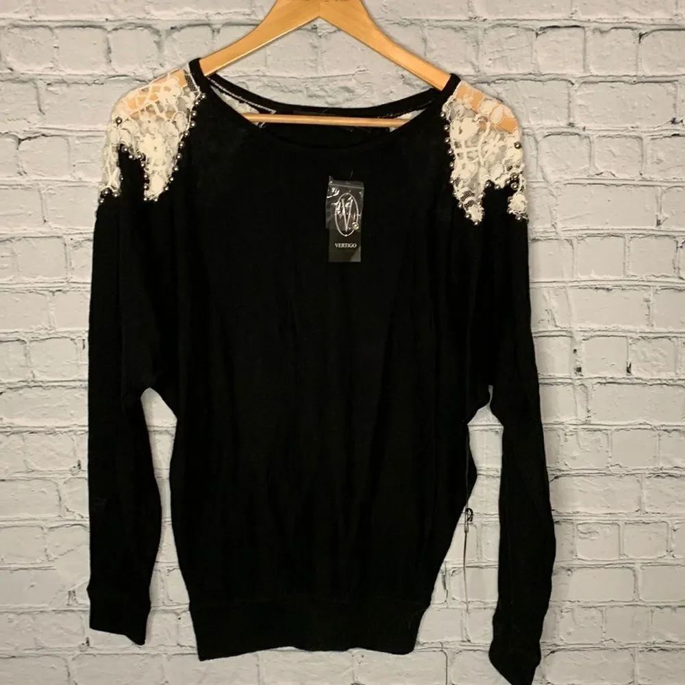 NWT Vertigo dolman Vintage inspired sweater. XS
